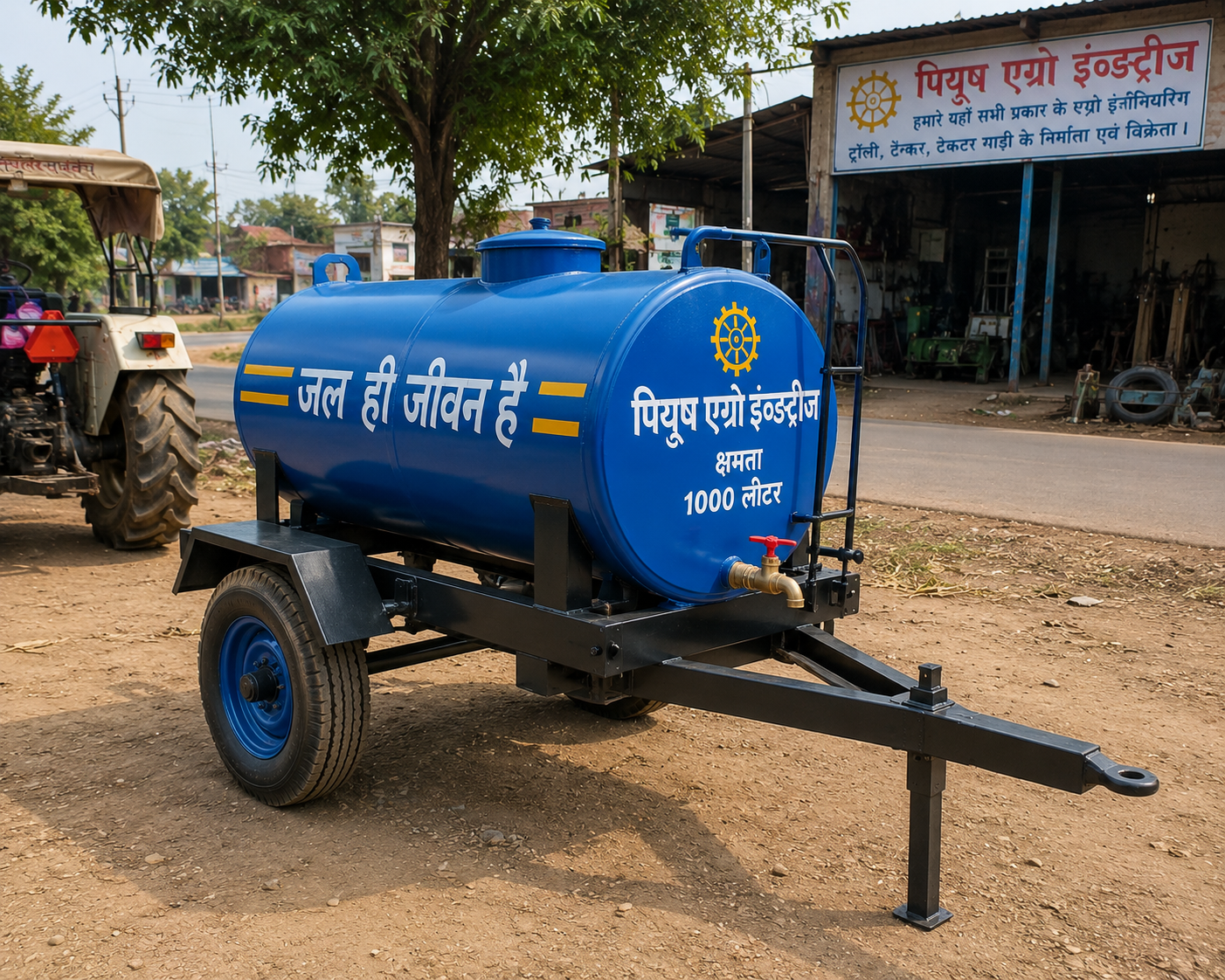Mini Water Tank Trolley - Piyush Agro Industries
